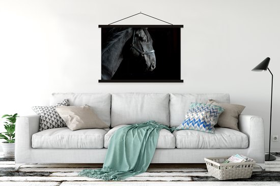 Affiche textielposter Klabruber noire lattes noires 150x100 cm