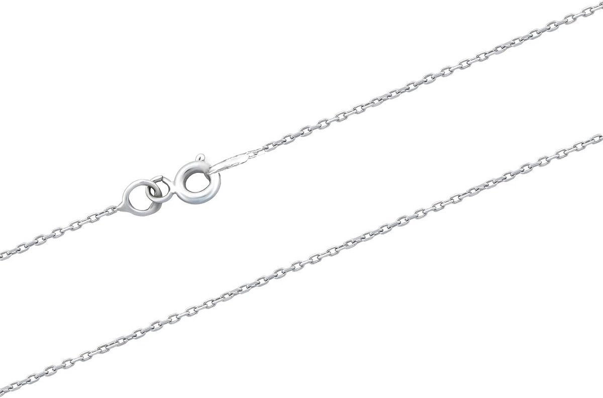 Dames Collier 925 Sterling Zilver Geelgoud of Rhodium, Verschillende Lengtes