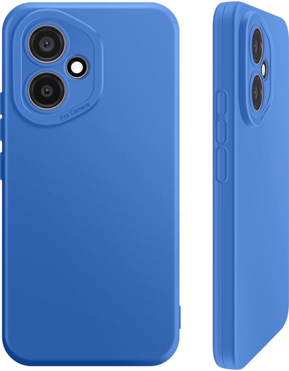 Avizar Hoes Geschikt voor Honor 400 van Zacht Siliconen met Camerabeschermingsrand, Blauw