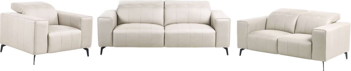 OMMEL - Bankenset - Lichtbeige - Polyester