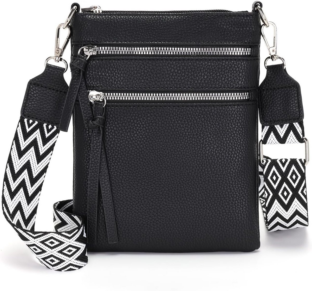 Kleine Leren Telefoontas Dames – Crossbody Schoudertas met Portemonnee Functie