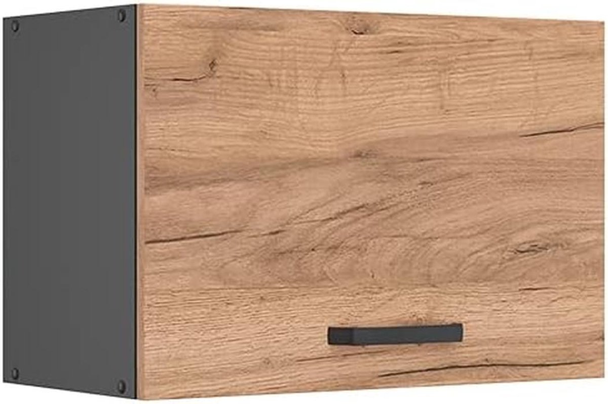 Moderne Keukenmodule - Wandkast, Onderkast, Afzuigkap Kast 60 cm - Antraciet