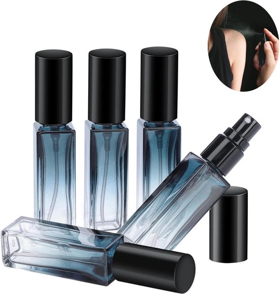 Vaporisateur de Parfum - 5 pièces - Rechargeable - Flacons de Voyage - 10ML - Mini Flacon de Parfum - Flacons - Vide - Flacon de Parfum - Flacon de Parfum Rechargeable
