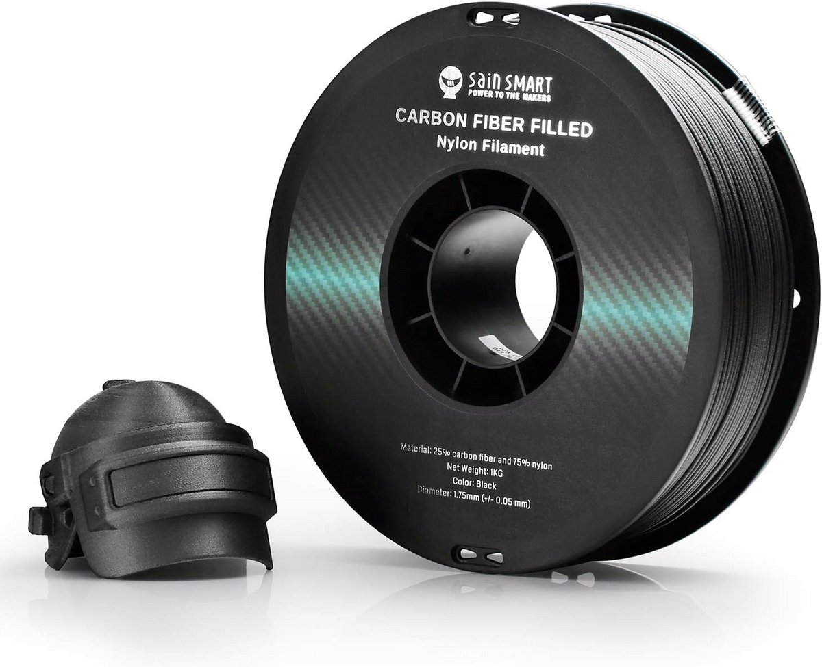 ePA-CF Carbon Fiber Nylon Filament Zwart 1.75mm voor 3D Printer - 1KG