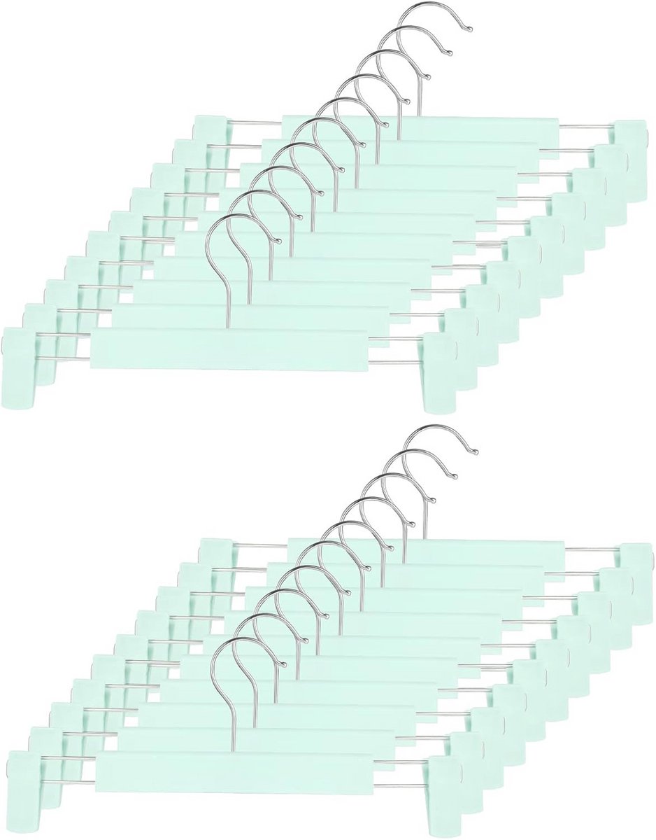 Ruimtebesparende Kledingbroekhangers - Verstelbare Hangers met Draaibare Haken - 10 Stuks