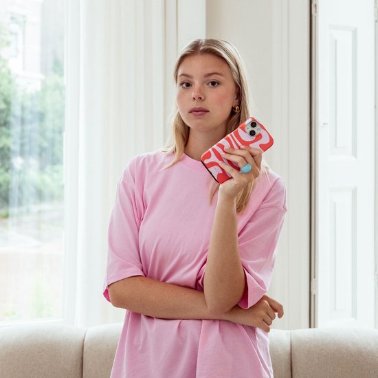 Selencia Coque pour Samsung Galaxy S24 FE - Selencia Vivid Backcover - Dream Swirl Pink