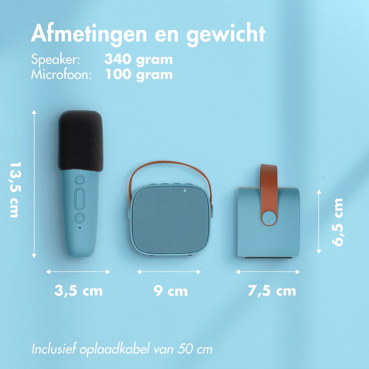 imoshion Karaoke Set - Met Bluetooth Speaker en Draadloze Microfoon - Karaokeset voor Volwassenen en Kinderen — afbeelding 4