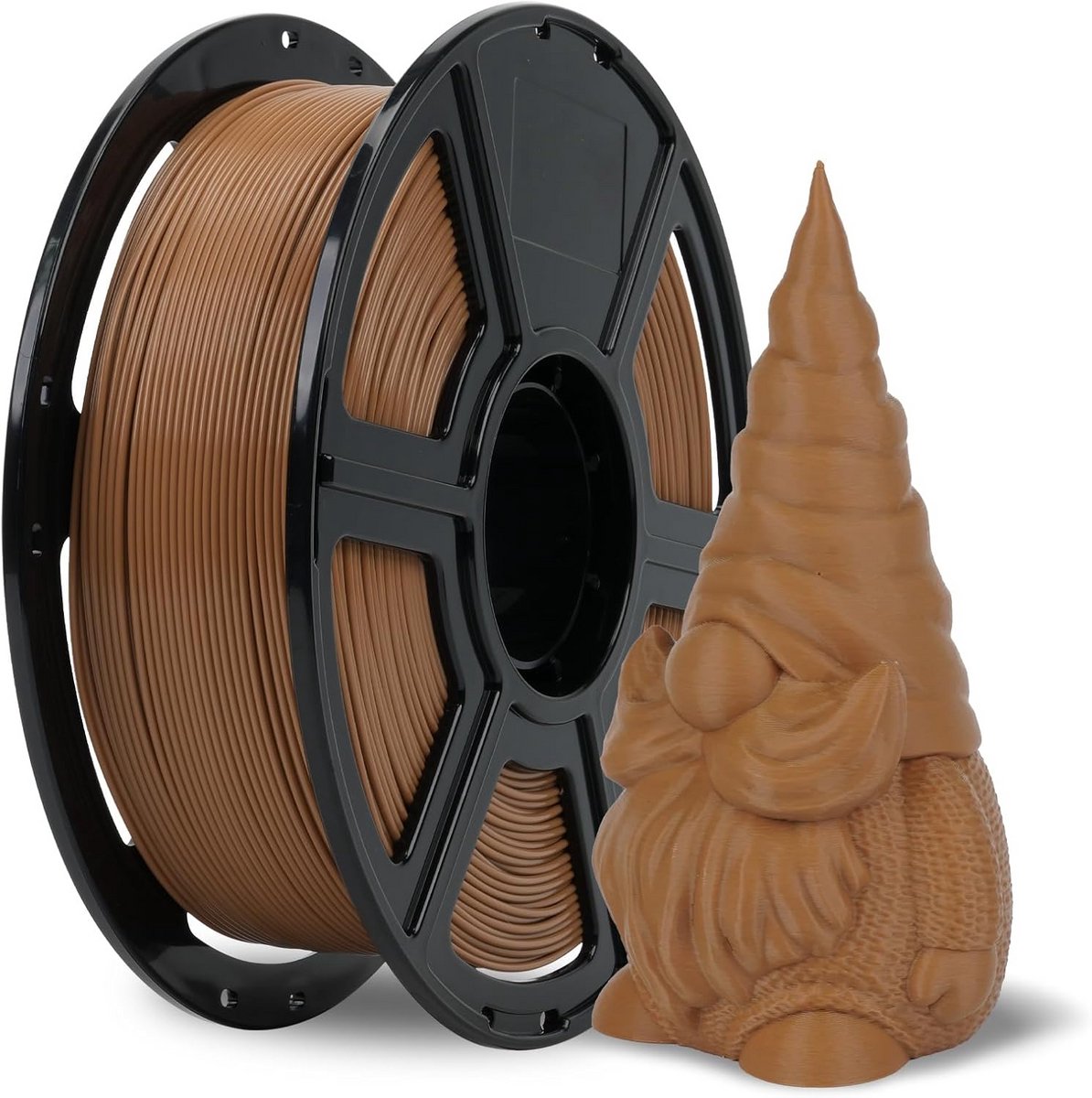 Hogesnelheids PLA Filament 1.75mm, 1KG voor 3D Prints - Lichtbruin