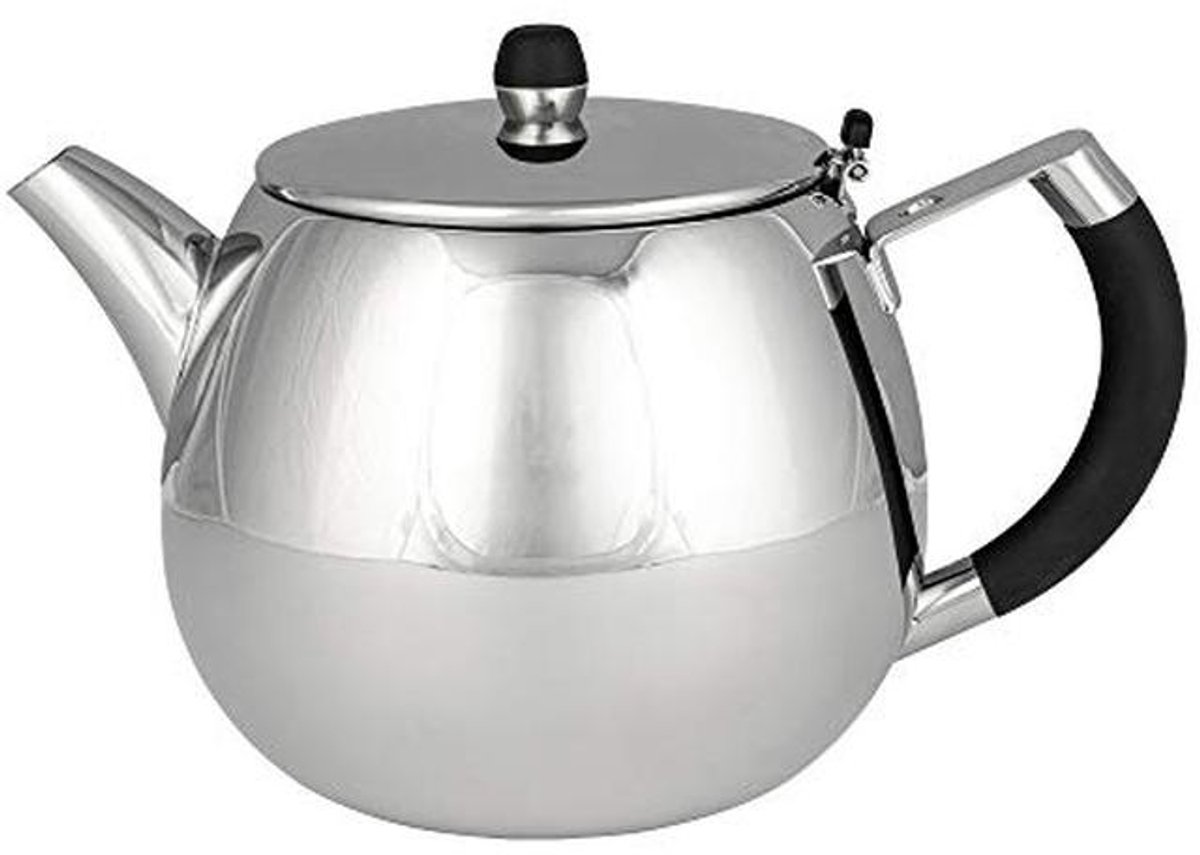 Dubbelwandige theepot met zeefinzet van roestvrij staal - 1,0 l