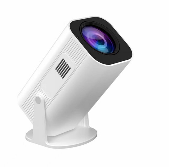 Namajunas - Beamer - Mini Beamer - Smart 1080P Full HD Projector - FULL HD (4K-Ondersteuning) - 200 ANSI - WiFi & Bluetooth - Ingebouwde Speakers - Draagbare Beamer Thuisbioscoop - Voor iOS en Android - Autofocus - Ondersteunt HDMI en USB-interfaces.