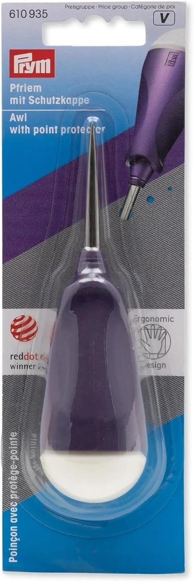 Ergonomische Dopschroevendraaier voor Stof, Papier, en Leer - 1 Stuk