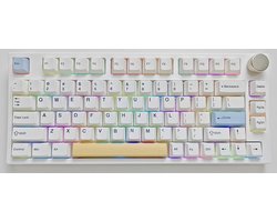 Draadloos Mechanisch Toetsenbord 75% Hot-Swappable met RGB, Programmeerbaar en Knoppen - Geschikt voor Gaming en Werk