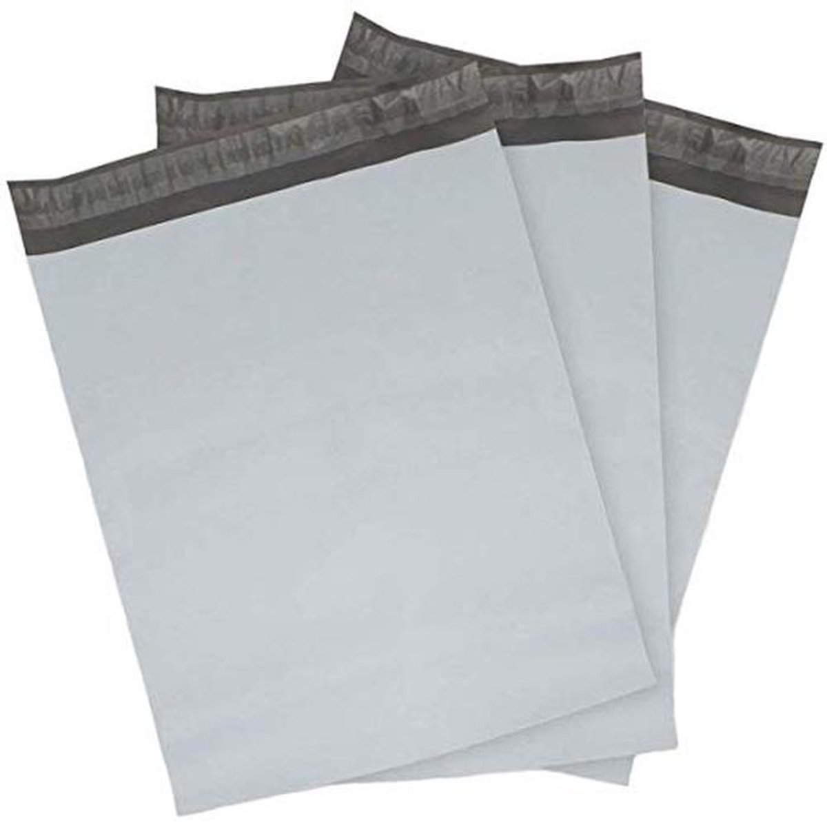 Witte Poly Mailers Enveloppes - Zelfklevende Verzendzakken 10"x13" - Pakket van 100