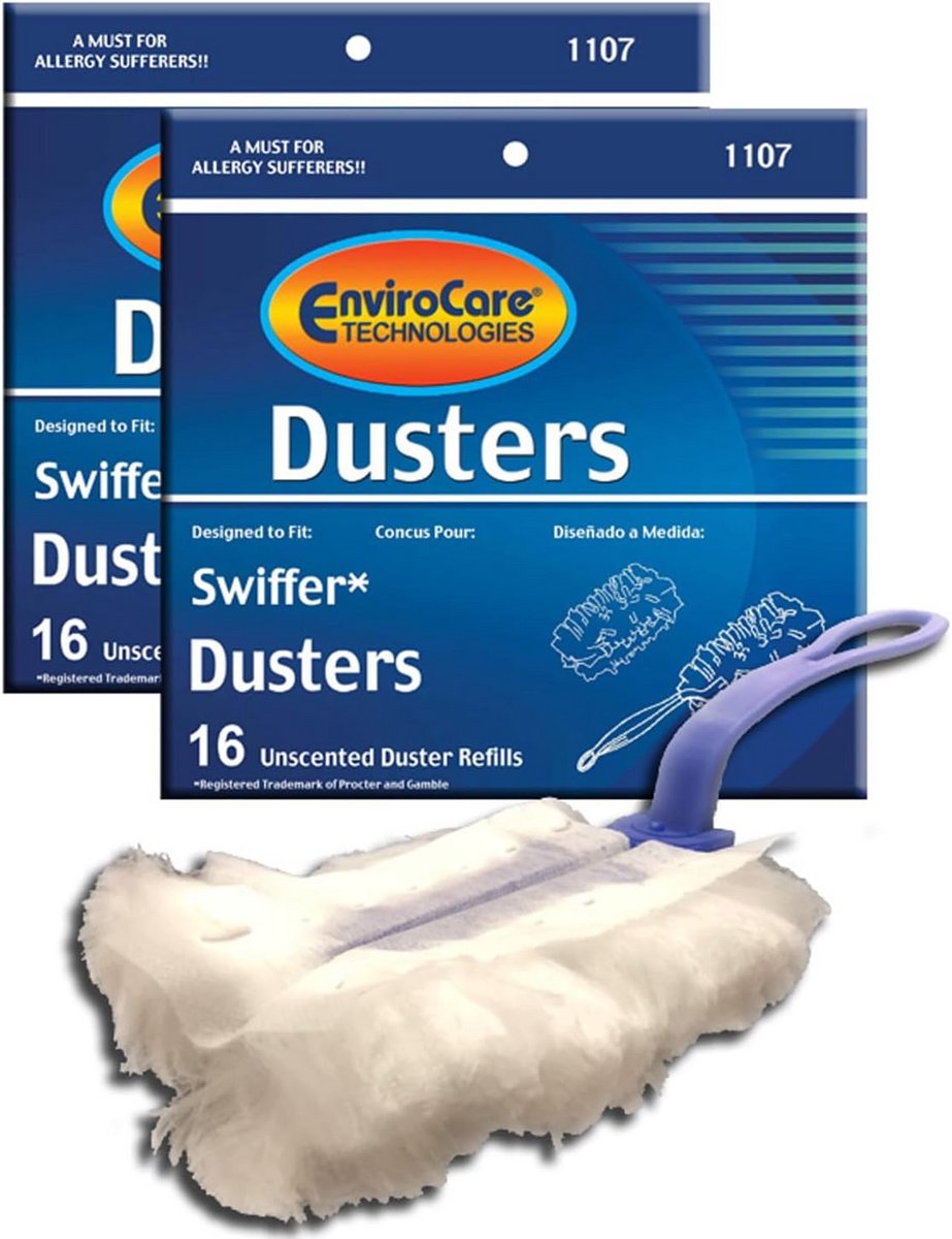 EnviroCare Duster Refill 32 stuks Stofdoeken voor Stofzuigen Gladde Oppervlakken