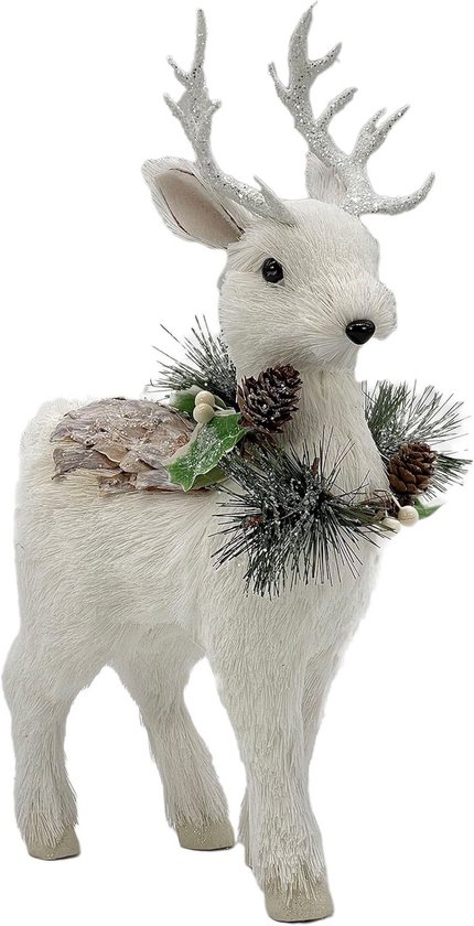 Lights4fun Studley Set van 3 stuks led-rotan hert familie rendier figuur timer kerstverlichting buiten en binnen kerstfiguur rendier balkon decoratie Lights4fun Studley Set van 3 stuks led-rotan hert familie rendier figuur timer kerstverlichting buiten en binnen kerstfiguur rendier balkon decoratie