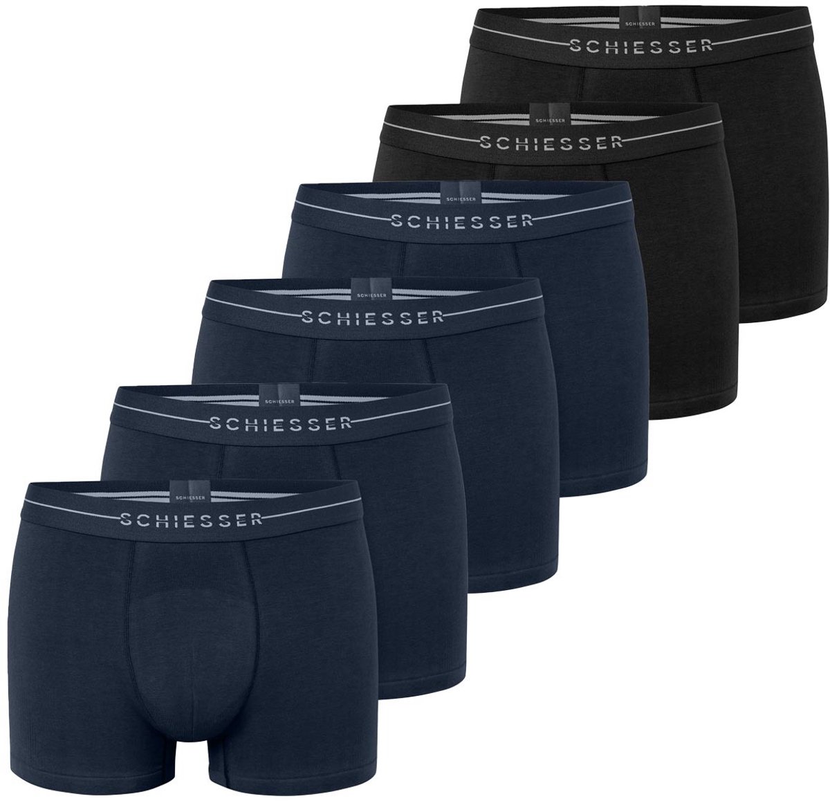 Schiesser Heren retro short / pant 6 pack Cotton Flex