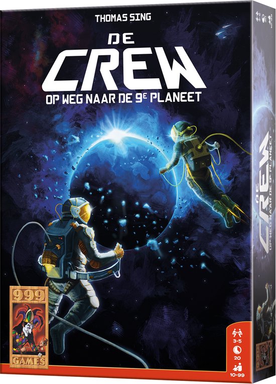 999 Games - De Crew - Kaartspel - Werk samen en win - 50 verschillende missies - Met variant voor 2-spelers - Gezelschapsspel - Klein cadeautje