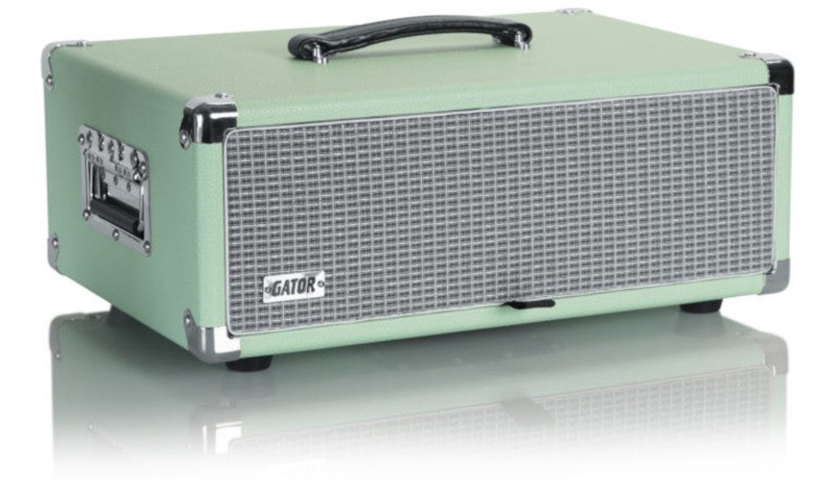 Gator Cases GR-RETRORACK-3SG Retro Rack Vintage Amp Vibe Rack Case 3U Seafoam Green