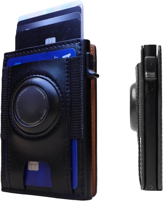 SHIELDON Echt Leren Hoesje Voor Galaxy S26 Ultra 6,9 Inch – Portemonnee Met RFID-blokkering, Zwarte Achterkant