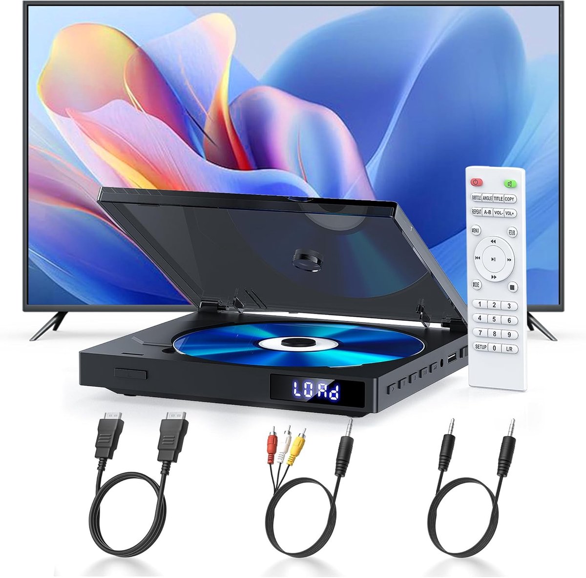 DVD Speler met HDMI - Externe DVVD Speler - Zwart