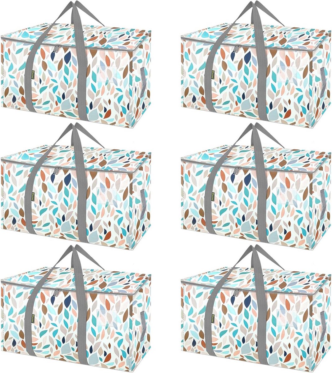 6-Pack Extra Grote Verhuisdozen 100L - Drielaags Karton met Handvatten - Tot 15 kg - Recyclebaar