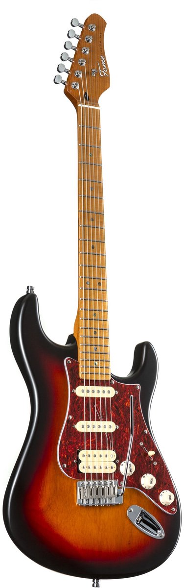 Fame Custom ST HSS MN Sunburst - ST-Style elektrische gitaar