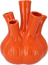 Daan Kromhout - Aglio - Vaas - 22 x 28 cm - Oranje - Groot - Keramiek