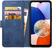 Rosso Element Samsung Galaxy A14 Hoesje Book Cover Wallet Blauw