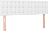 vidaXL de lit Blanc Faux cuir 2 pcs 72x5x78/88 cm
