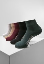 Urban Classics - High Sneaker 6-Pack Enkelsokken - 39/42 - Multicolours