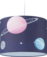 Relaxdays hanglamp kinderkamer - kinderlamp - planeten - Ø 35 cm - E27 - blauw/kleurrijk
