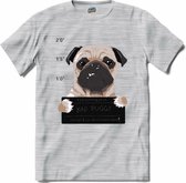 Bad Buggy | Honden - Dogs - Hond - T-Shirt - Unisex - Donker Grijs - Gemêleerd - Maat 4XL