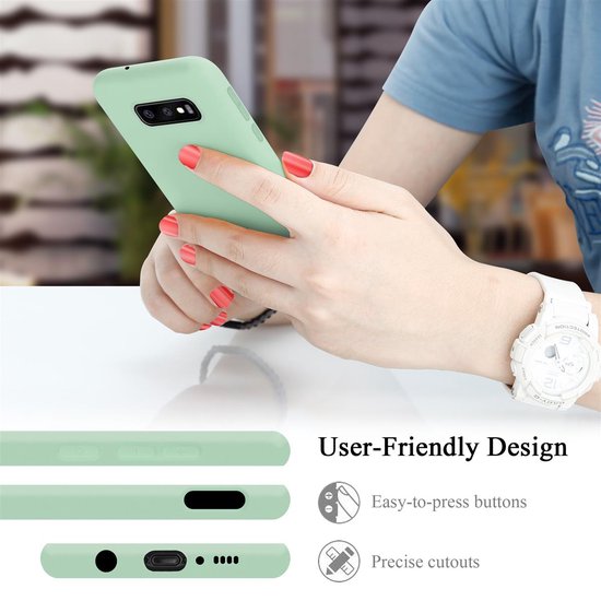 Coque Cadorabo pour Samsung Galaxy S10e en VERT CLAIR LIQUIDE - Coque de protection en silicone TPU souple