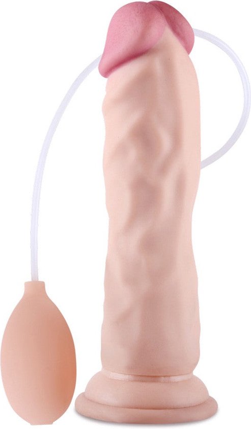 LoveToy spuitende ejaculerende realistische dildo 'cumming softee' 18 cm