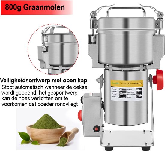 Biolomix - Elektrische Graanmolen - Moutmolen - Specerijenmolen - Spice  Grinder -... | bol.com