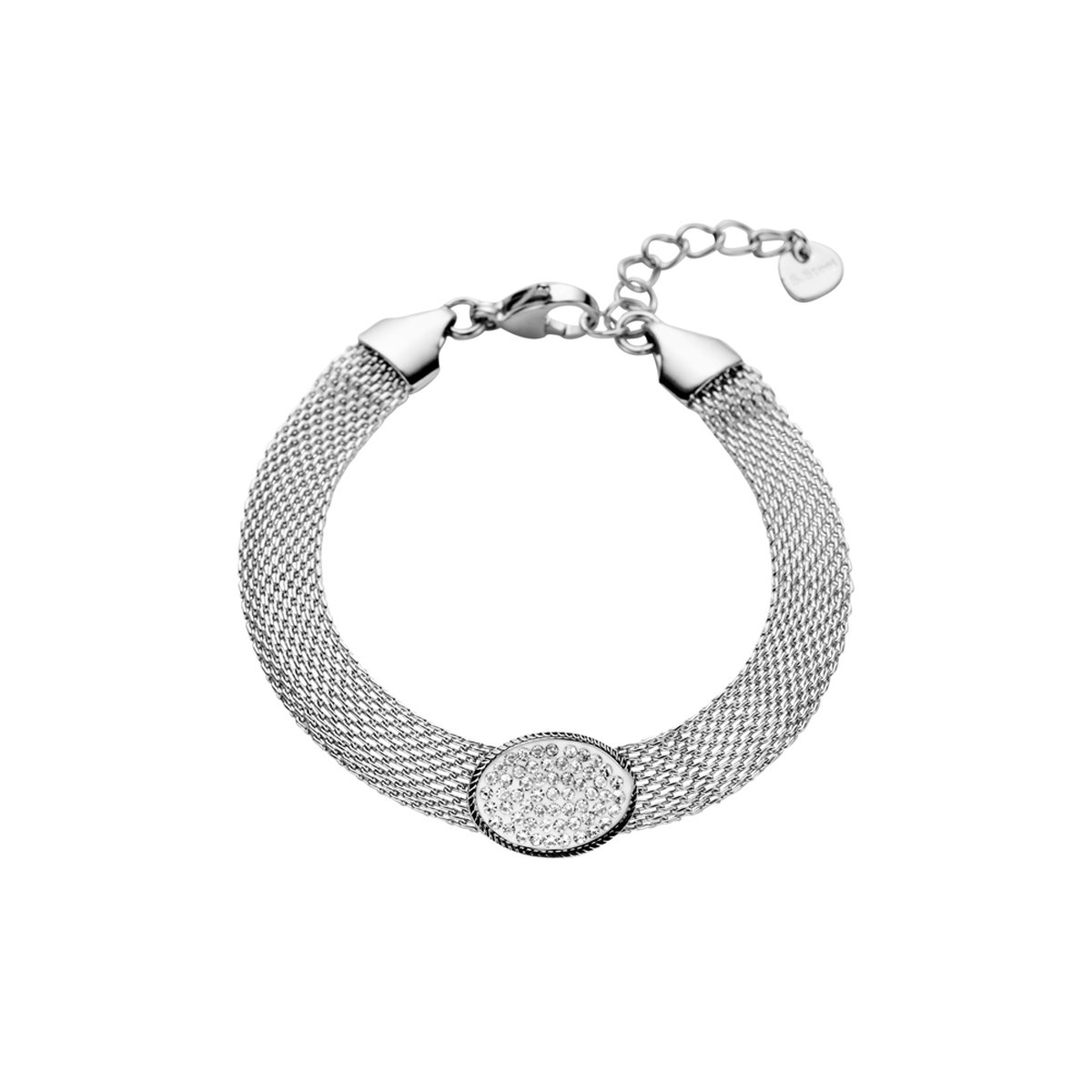 Les Cordes - Armband - ALBERTA (AB) - Kleur Zilver - Metaal - Sieraad Dames - Juwelen - Minimalistische armbanden
