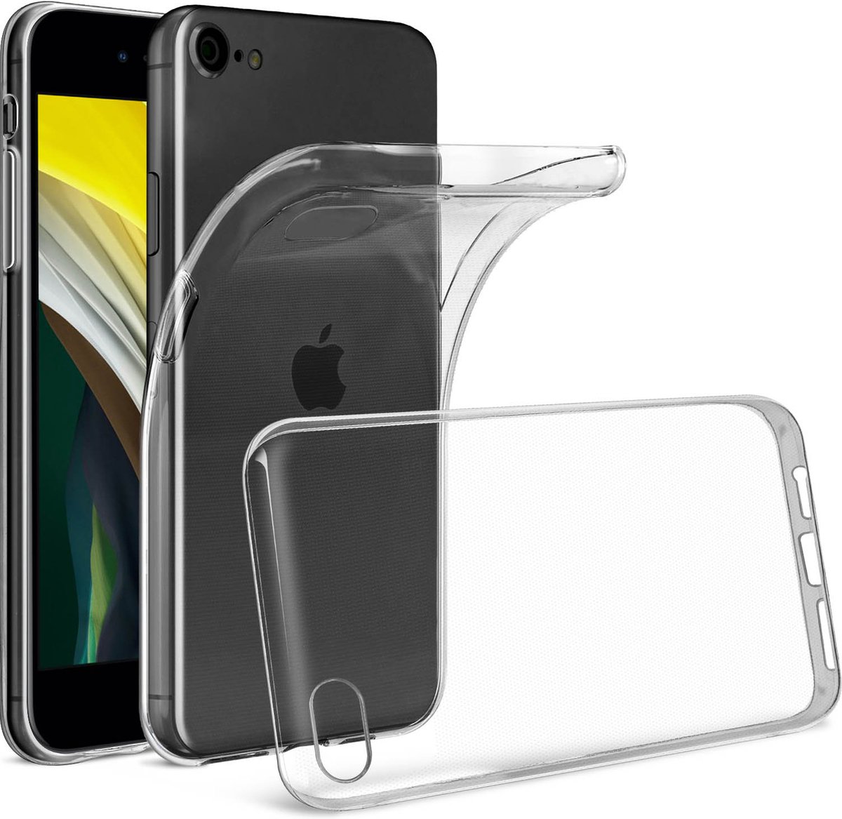 Avizar Hoes Geschikt voor Apple iPhone 5 / 5S / SE 2017 Ultrafijne siliconen, Transparant