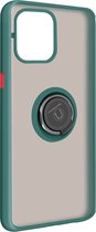 Geschikt voor Apple iPhone12 Pro Max Bi-materiaal Case Ring Video-Ondersteuning groen