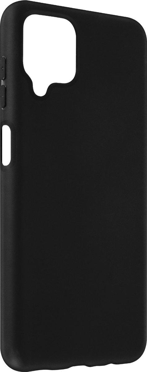 Geschikt voor Samsung Galaxy A12 Case Sterk Soepel en Flexibel Siliconegel Zwart