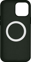 Compatibel met Geschikt voor Apple iPhone 13 Pro-hoesje Magsafe Semi-rigid Soft-Touch donker groen