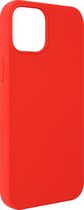 Geschikt voor Apple iPhone13 Mini hoesje Siliconen met Soft-touch afwerking rood