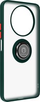 Geschikt voor Honor Magic 4 Lite Bi-materiaal Case Ring Video-Ondersteuning groen
