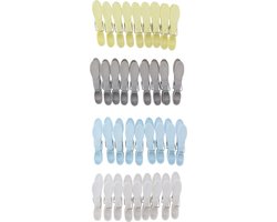 Edco Wasknijpers gekleurd - kunststof / plastic - 36x Stuks