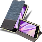 Cadorabo Hoesje geschikt voor Nokia Lumia 625 in DONKERBLAUW ZWART - Beschermhoes met magnetische sluiting, standfunctie en kaartvakje Book Case Cover Etui