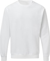 Witte heren sweater Crew Neck merk SG maat XXL