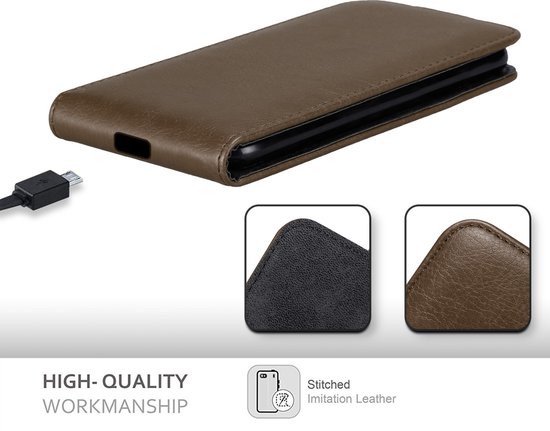 Coque Cadorabo pour Samsung Galaxy A33 5G en COFFEE BROWN - Coque de protection au design rabattable avec fermeture magnétique