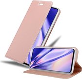 Cadorabo Hoesje geschikt voor Samsung Galaxy A71 5G in CLASSY ROSE GOUD - Beschermhoes met magnetische sluiting, standfunctie en kaartvakje Book Case Cover Etui