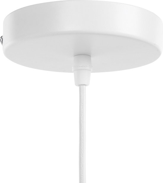 Beliani HAVEL - Lampe à suspension - Couleur bois clair - Bois de bambou