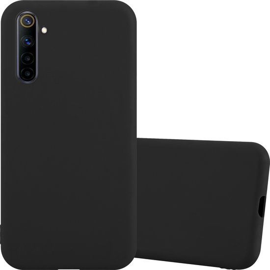 Cadorabo Hoesje geschikt voor Realme 6 4G / 6s in CANDY ZWART - Beschermhoes gemaakt van flexibel TPU silicone Case Cover