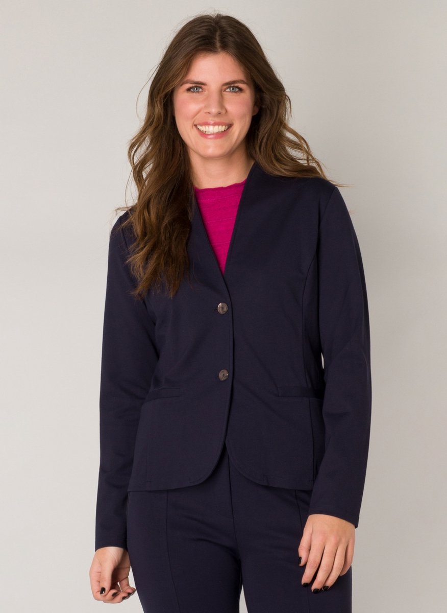 IVY BEAU Zita Blazer - Night Blue - maat 40